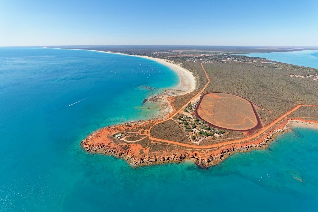 Aerial view of Australian beach