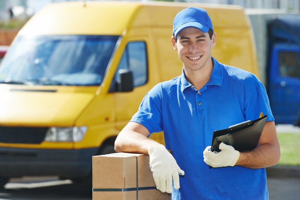 man delivering a parcel