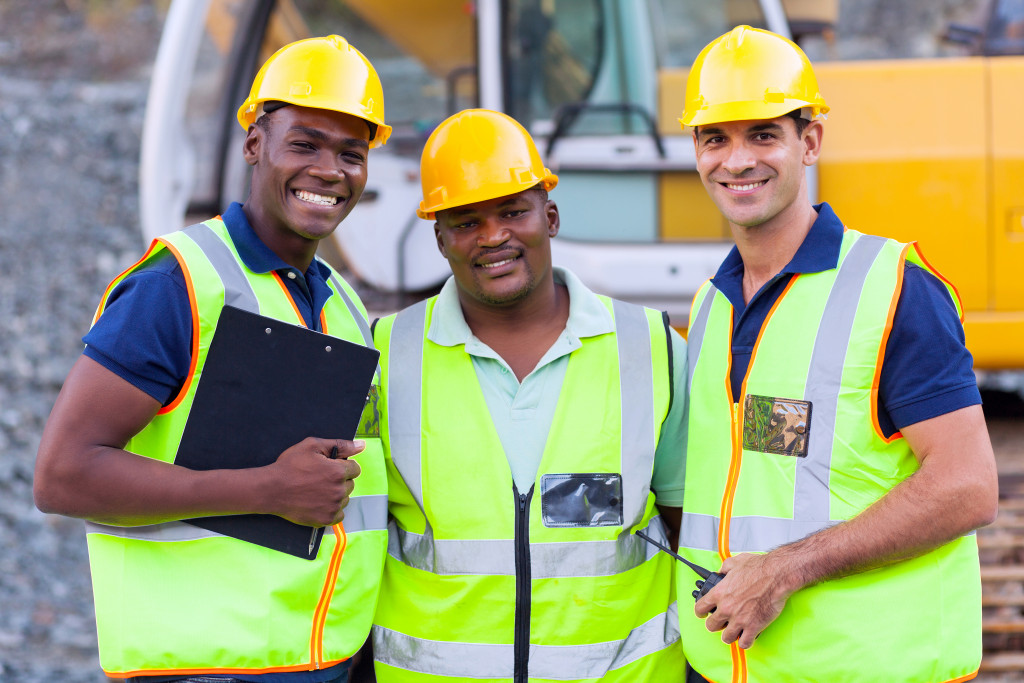 men working in construction