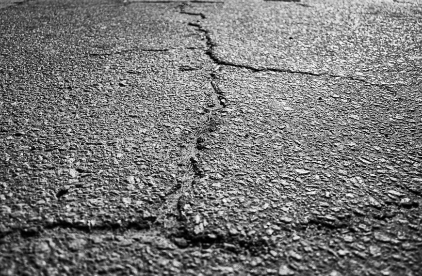 asphalt crack