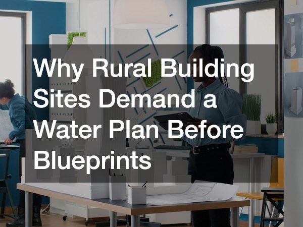 Why Rural Building Sites Demand a Water Plan Before Blueprints
