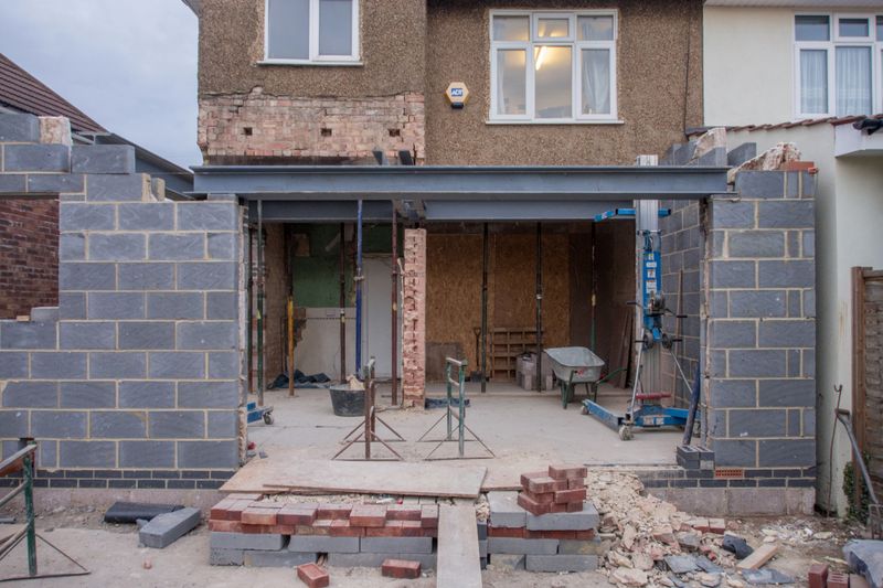 a home under repair and renovation